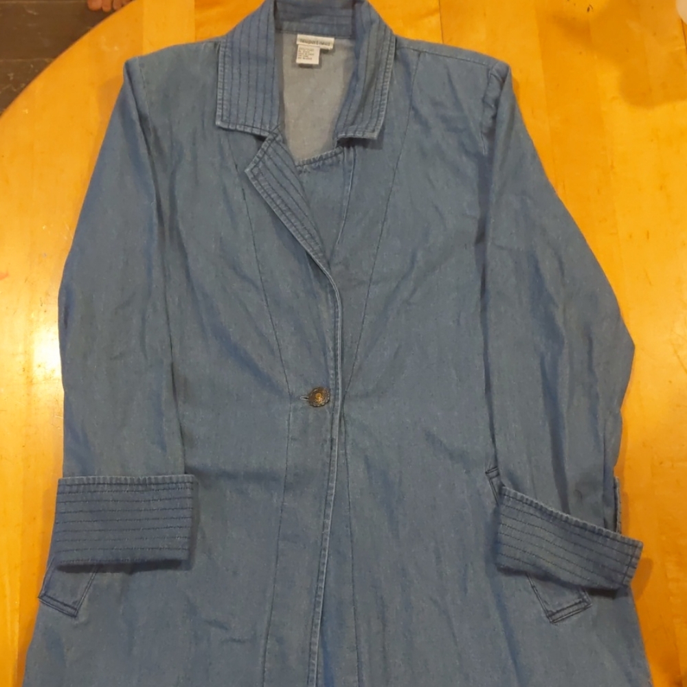 Newport New denim trench 80's size 6